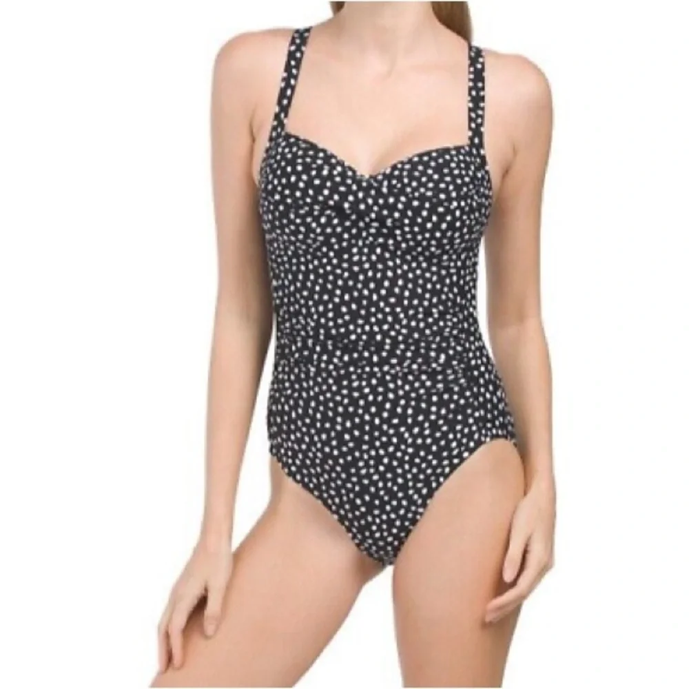 Nip Tuck One Piece Swimsuit Navy Blue Size 8